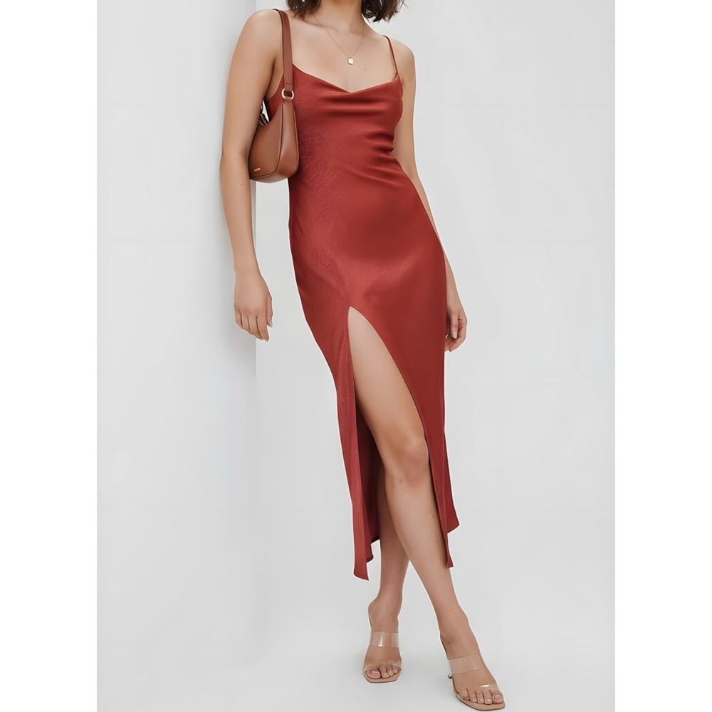 RESA Madison Slip Dress, Rust, Small